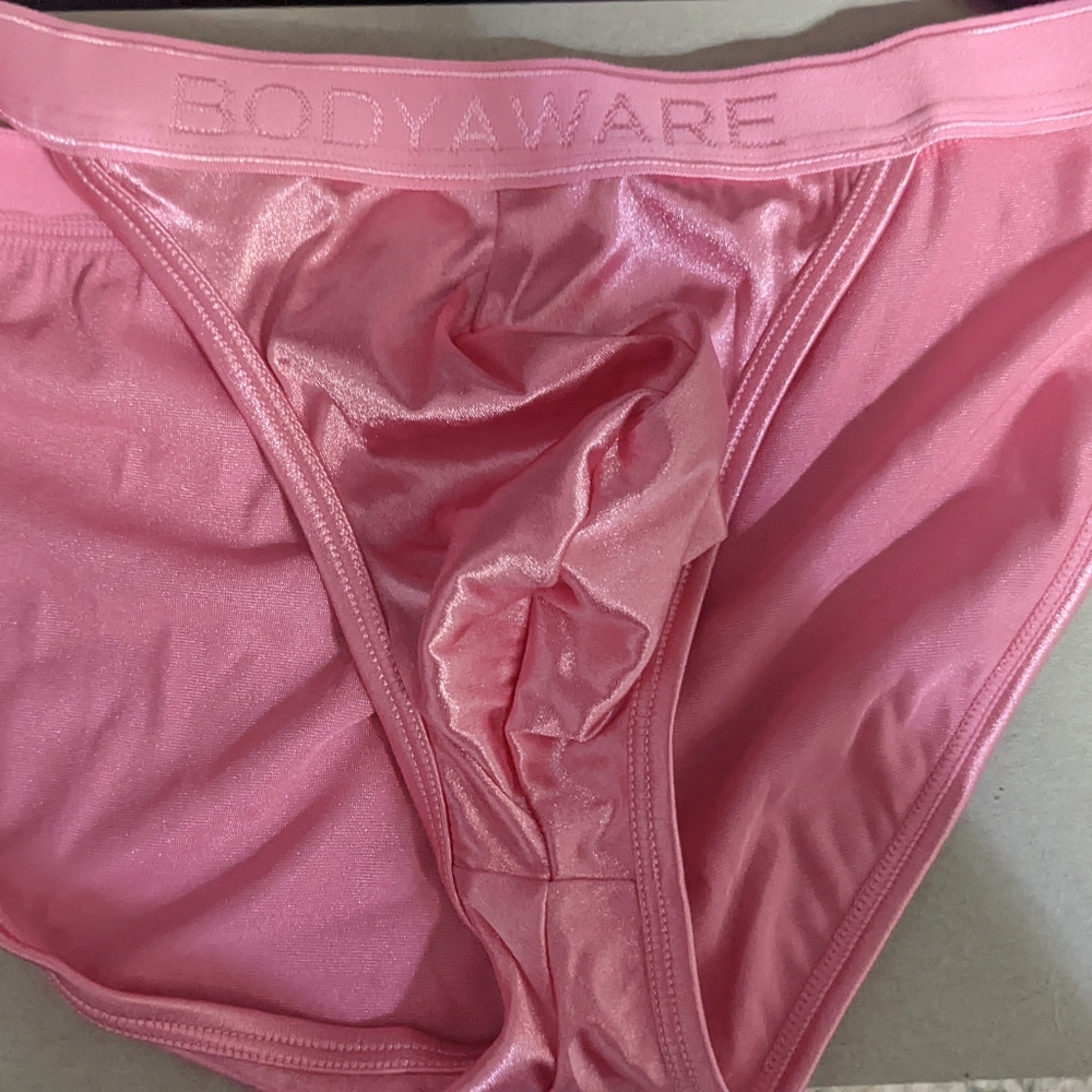 3 Men's satin panties body aware with lace